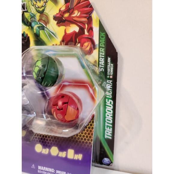 Bakugan Legends Starter 3pk, Tretorous Ultra with Spartillion and Fenneca NEW - Picture 2 of 7